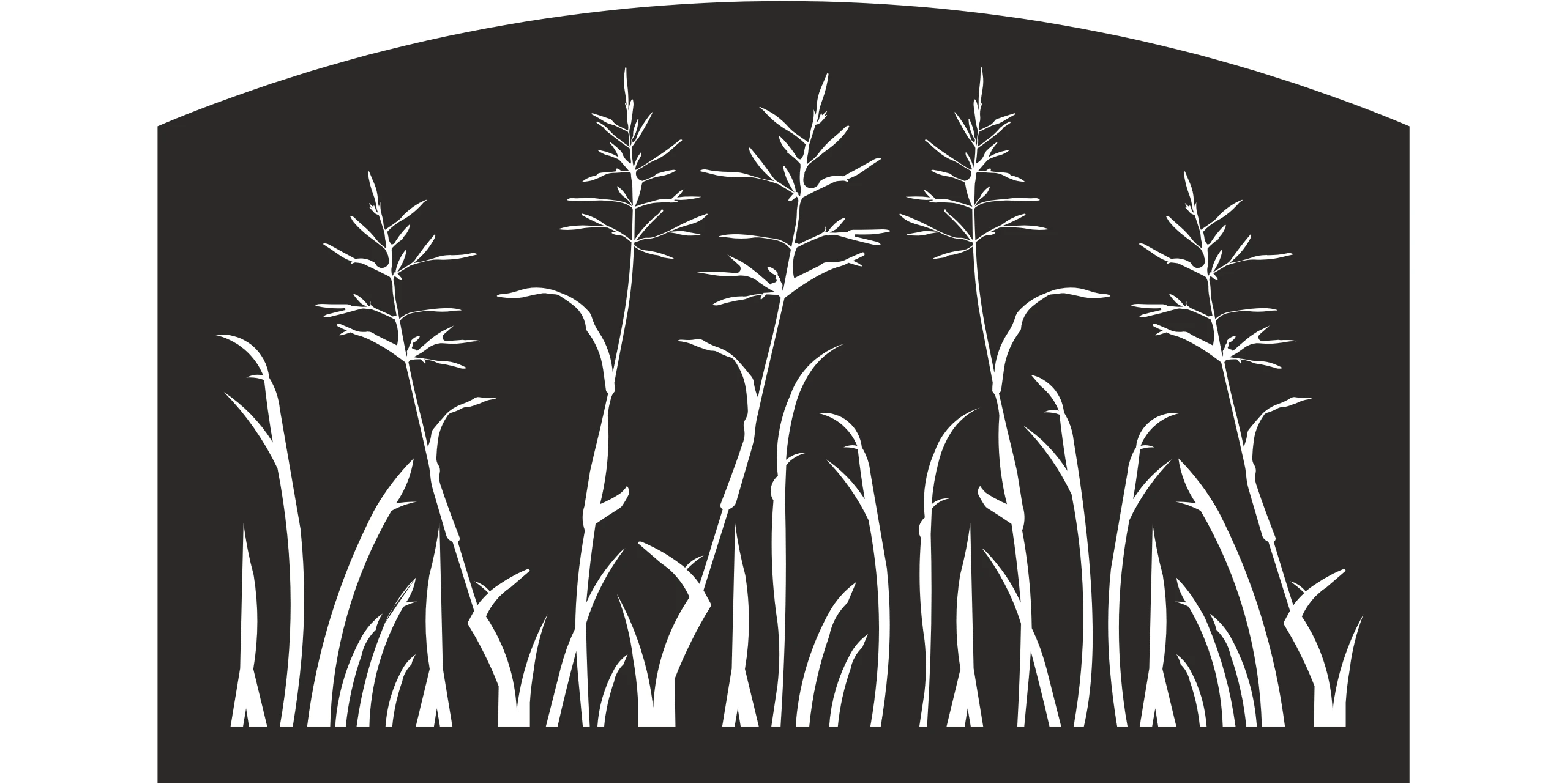 panel ogrodzeniowy metalowy wzór drzew