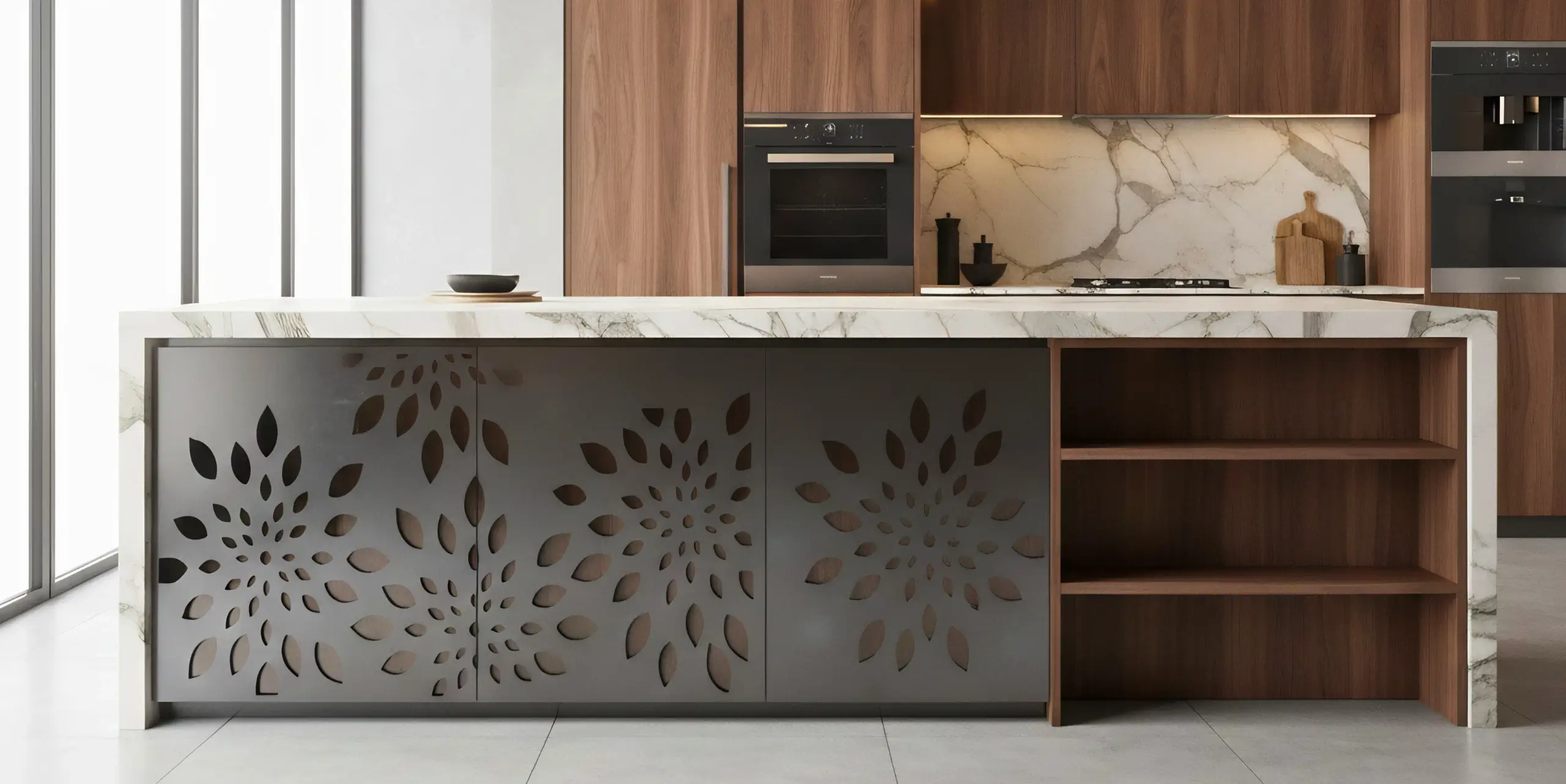Designerskie panele ogrodzeniowe w kolorze antracytowym