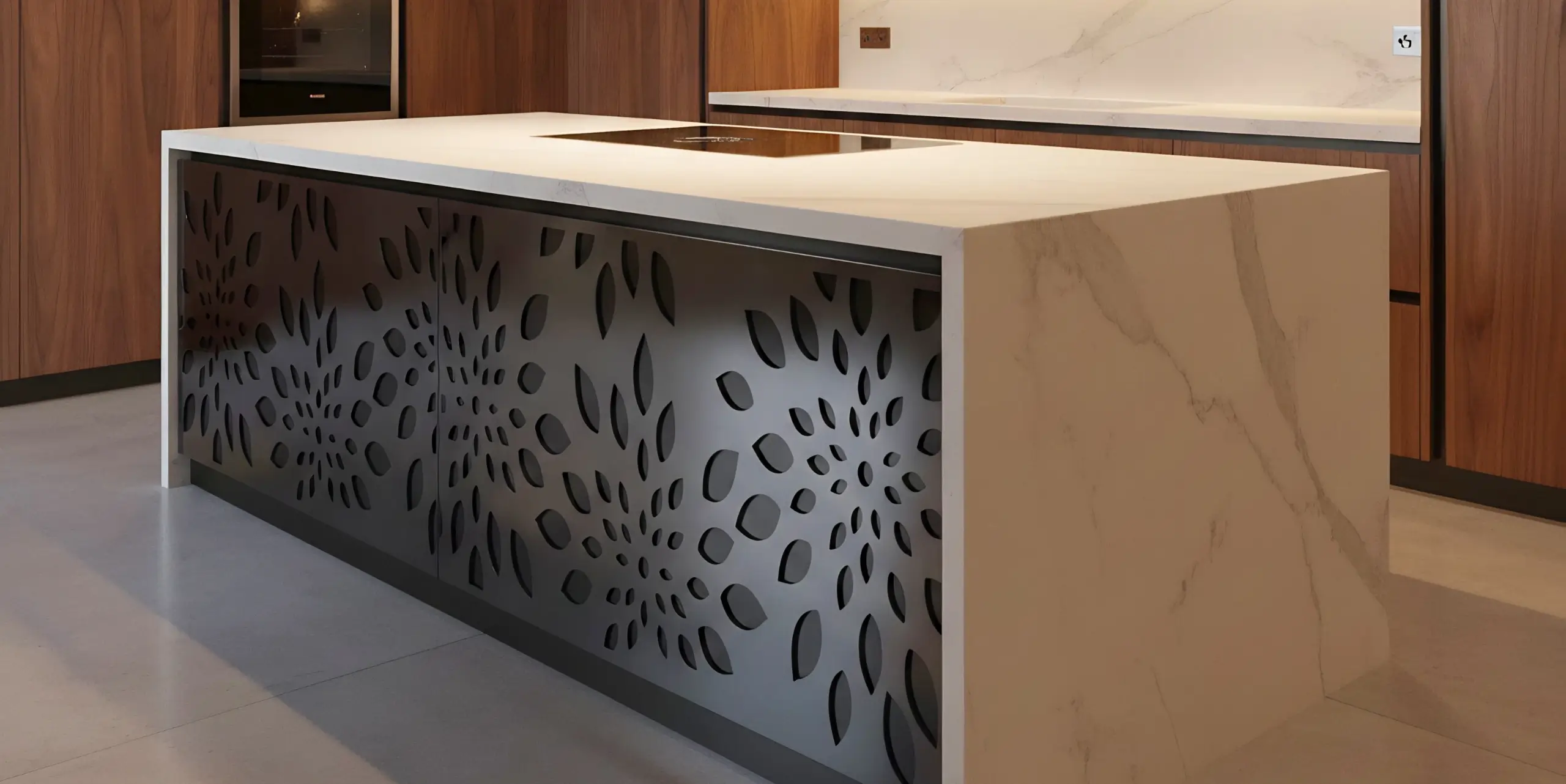Designerskie panele ogrodzeniowe w kolorze antracytowym